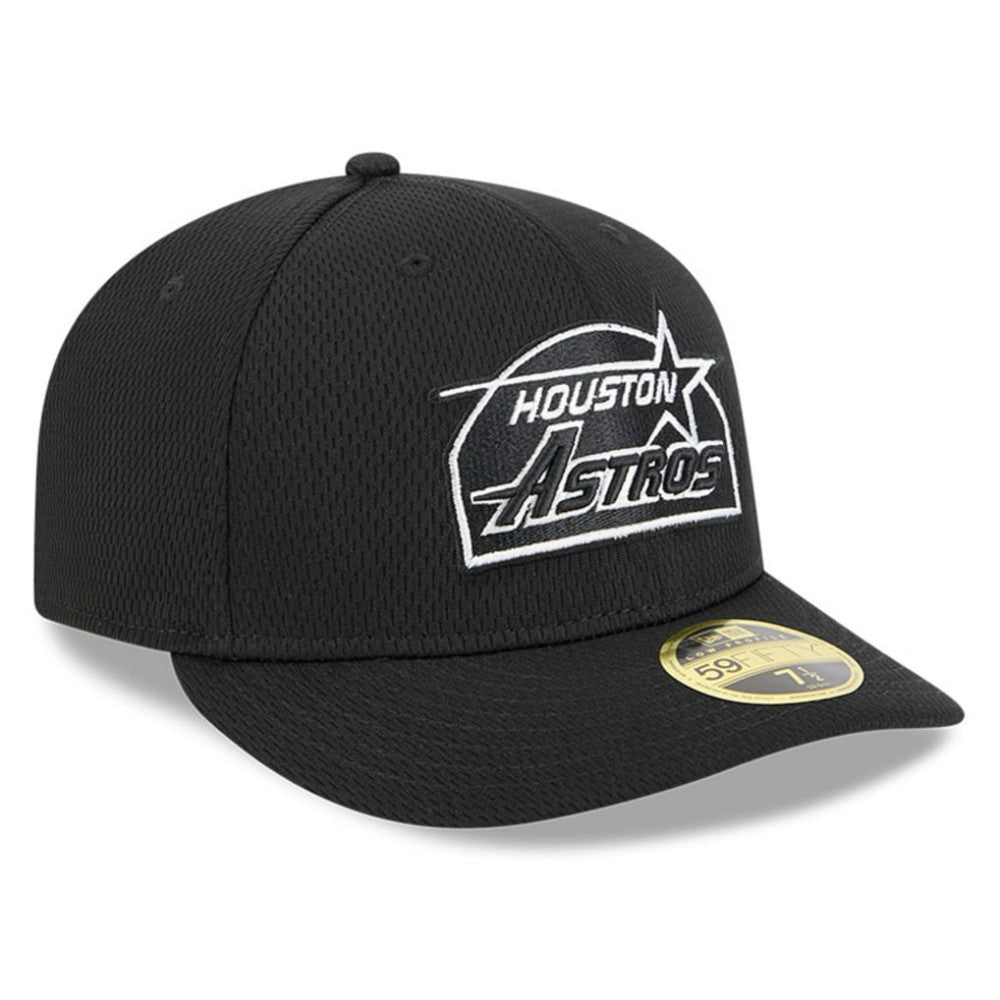Houston Astros 2025 MLB Clubhouse Low Profile 59FIFTY Fitted Hat Black | New Era