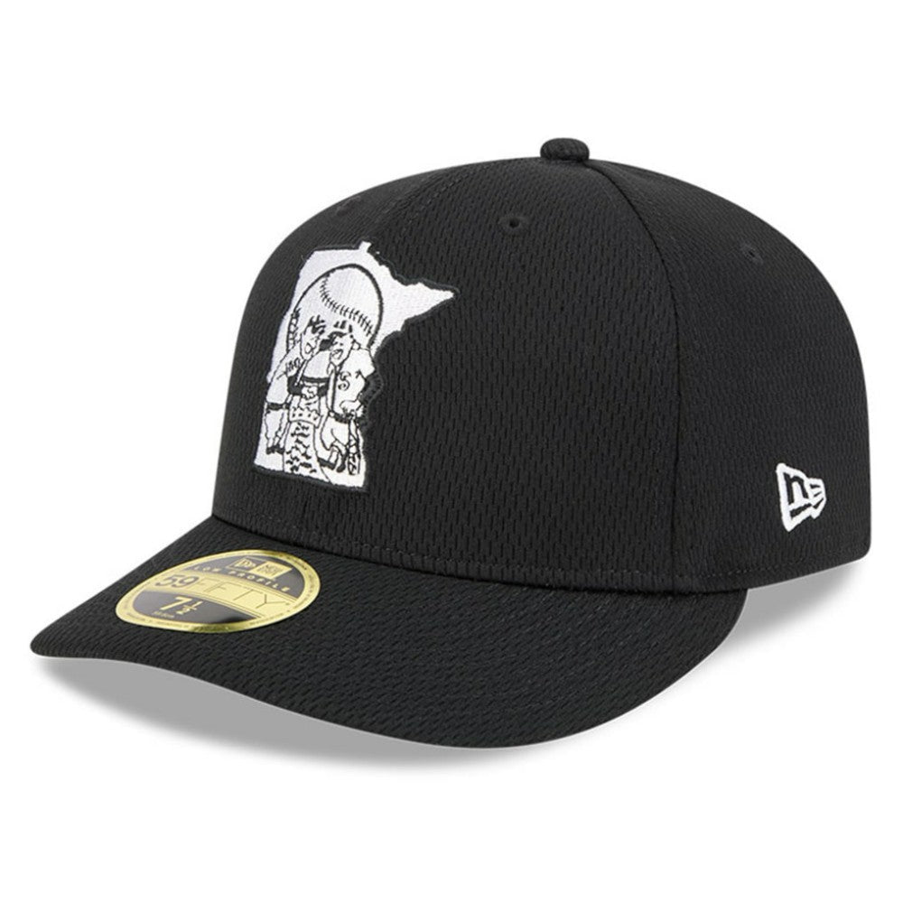 Minnesota Twins 2025 MLB Clubhouse Low Profile 59FIFTY Fitted Hat Black | New Era