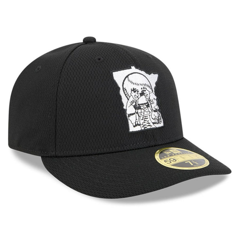 Minnesota Twins 2025 MLB Clubhouse Low Profile 59FIFTY Fitted Hat Black | New Era