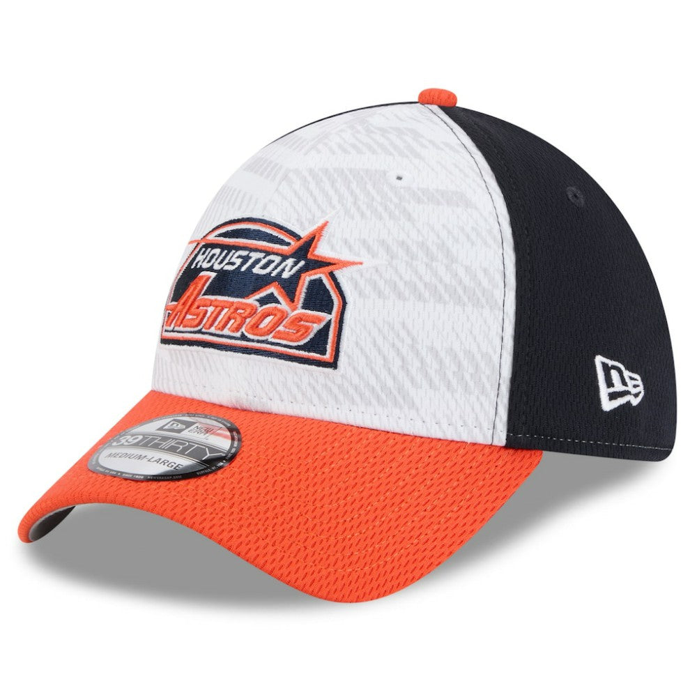 Houston Astros 2025 MLB Clubhouse 39THIRTY Flex Hat Navy/Orange | New Era