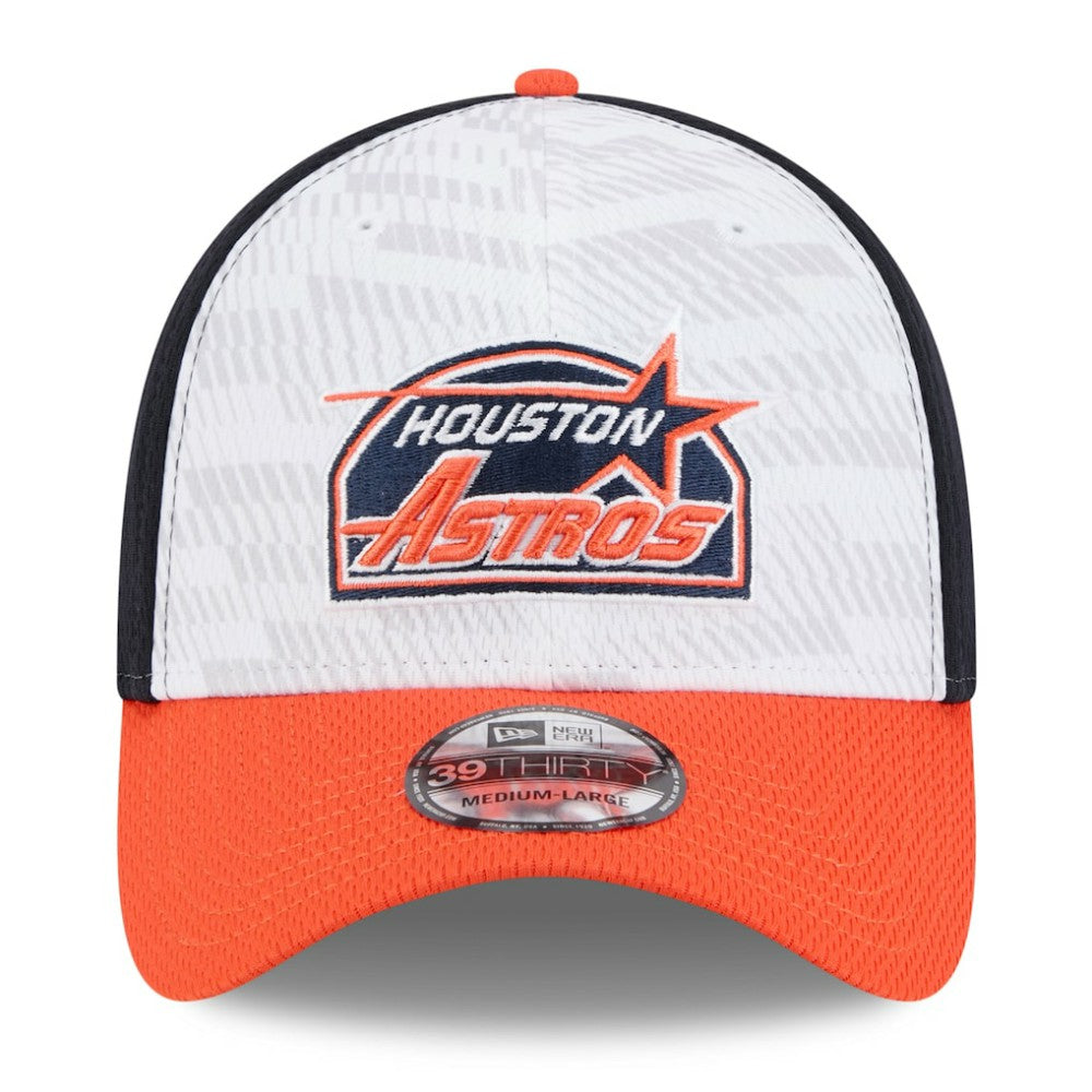 Houston Astros 2025 MLB Clubhouse 39THIRTY Flex Hat Navy/Orange | New Era
