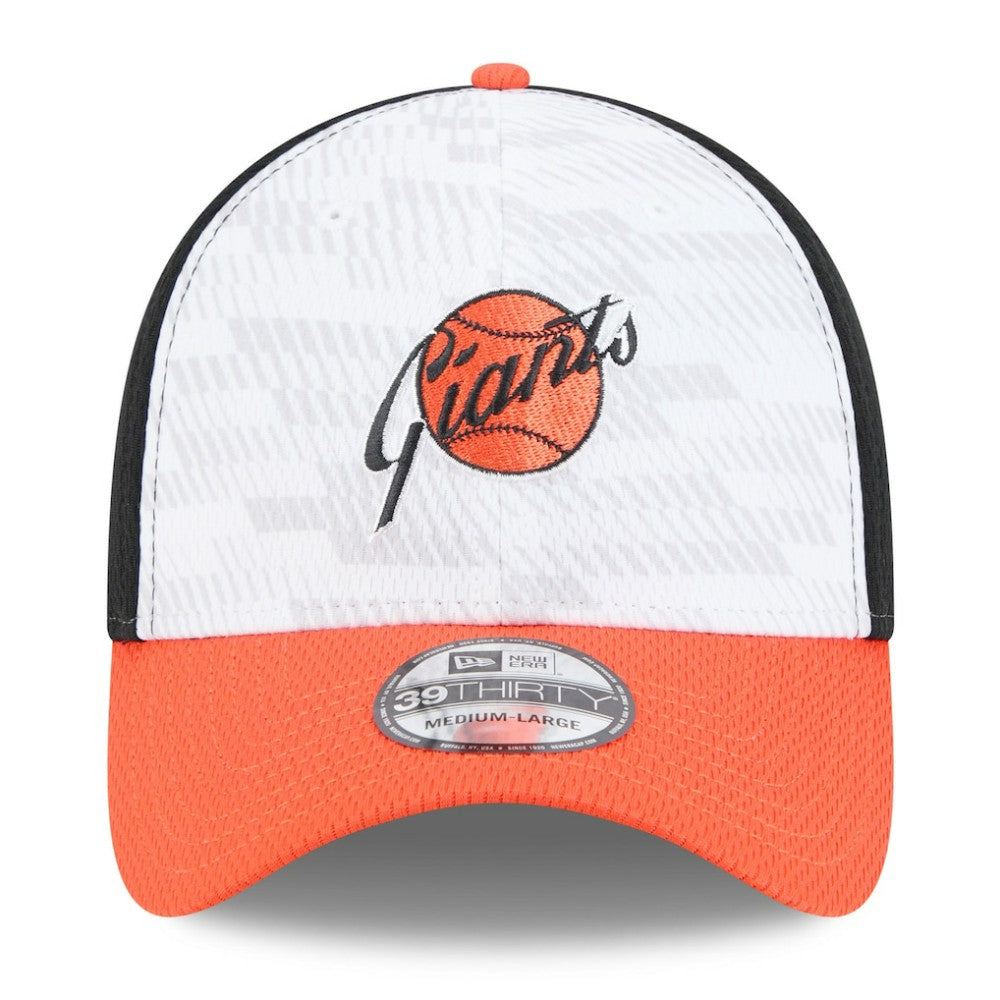 San Francisco Giants 2025 MLB Clubhouse 39THIRTY Flex Hat Black/Orange | New Era