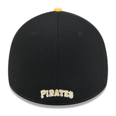 Pittsburgh Pirates 2025 MLB Clubhouse 39THIRTY Flex Hat Black/Gold | New Era