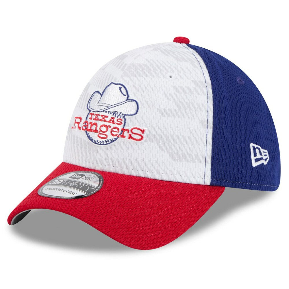 Texas Rangers 2025 MLB Clubhouse 39THIRTY Flex Hat Royal/Red | New Era