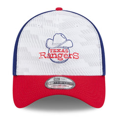 Texas Rangers 2025 MLB Clubhouse 39THIRTY Flex Hat Royal/Red | New Era