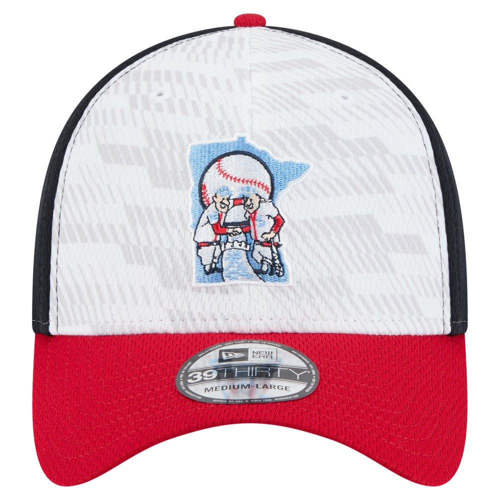 Minnesota Twins 2025 MLB Clubhouse 39THIRTY Flex Hat Navy/Red | New Era
