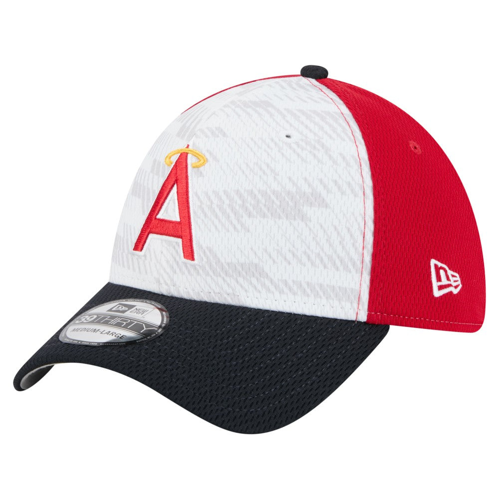 Los Angeles Angels 2025 MLB Clubhouse 39THIRTY Flex Hat Red/Navy | New Era