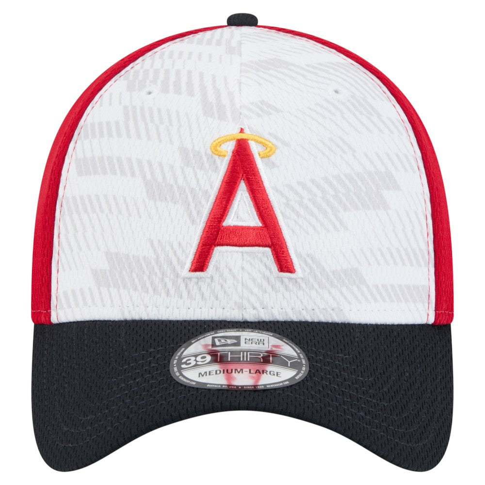 Los Angeles Angels 2025 MLB Clubhouse 39THIRTY Flex Hat Red/Navy | New Era