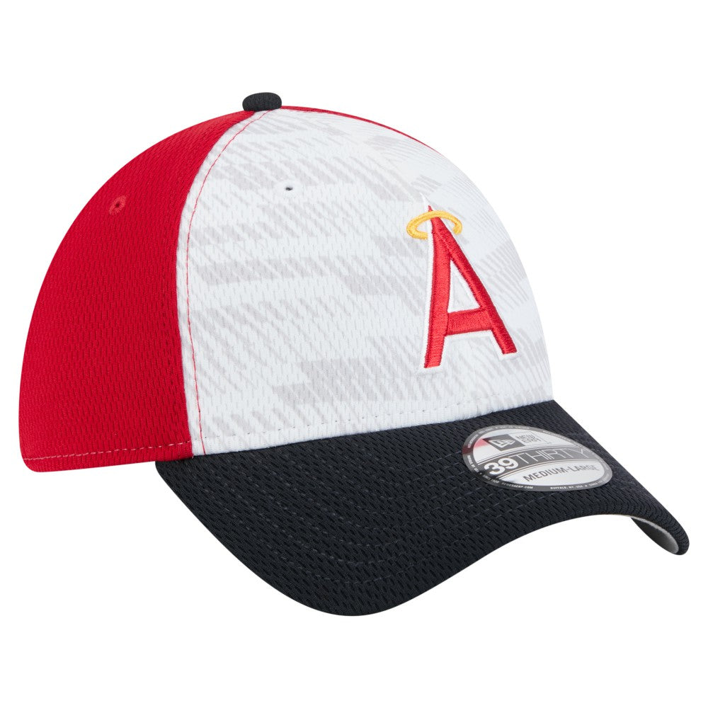 Los Angeles Angels 2025 MLB Clubhouse 39THIRTY Flex Hat Red/Navy | New Era