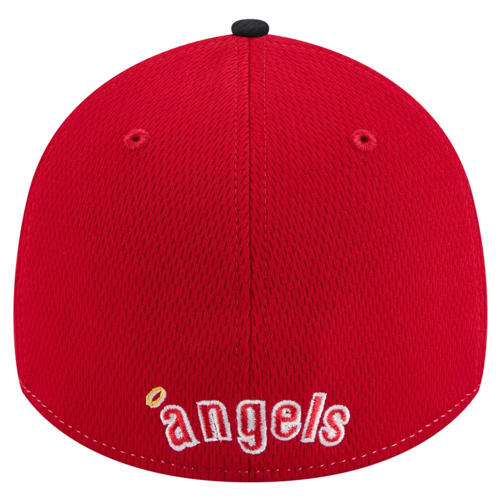 Los Angeles Angels 2025 MLB Clubhouse 39THIRTY Flex Hat Red/Navy | New Era