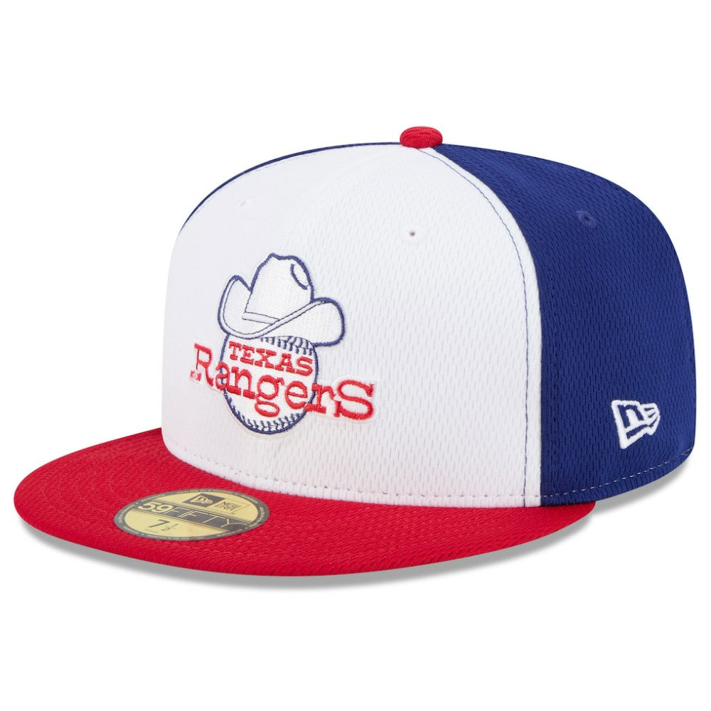 Texas Rangers 2025 MLB Clubhouse 59FIFTY Fitted Hat Royal/Red | New Era
