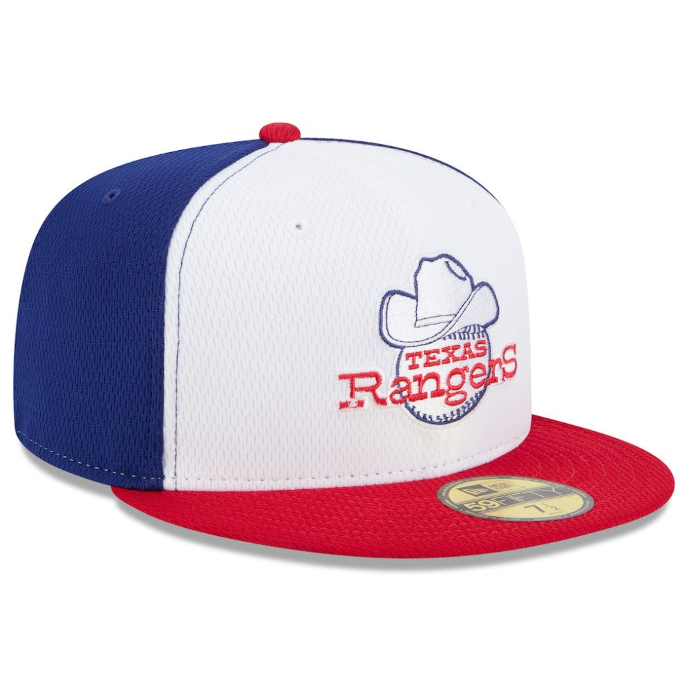 Texas Rangers 2025 MLB Clubhouse 59FIFTY Fitted Hat Royal/Red | New Era