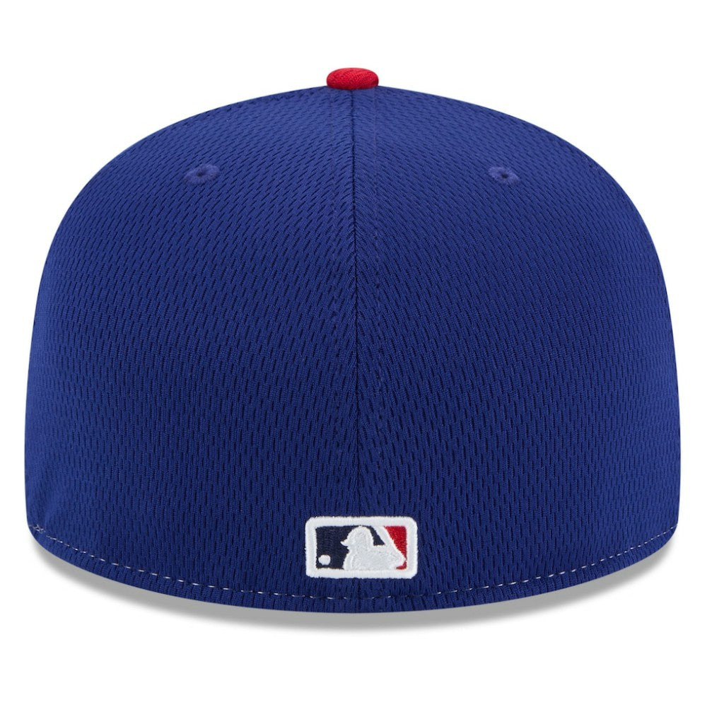 Texas Rangers 2025 MLB Clubhouse 59FIFTY Fitted Hat Royal/Red | New Era