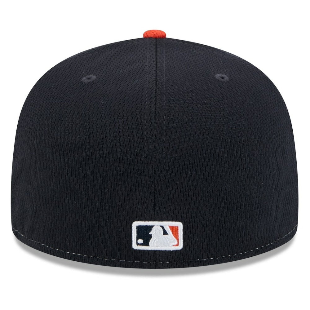 Houston Astros 2025 MLB Clubhouse 59FIFTY Fitted Hat Navy/Orange | New Era