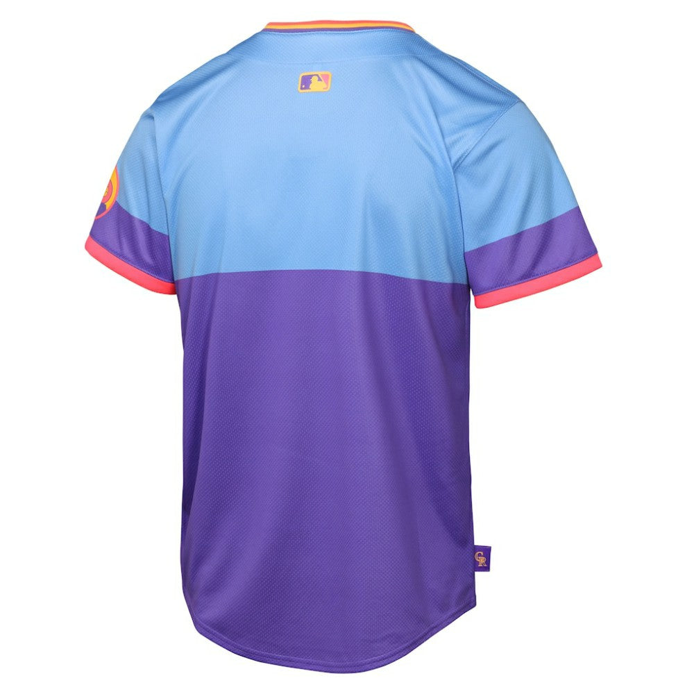 Colorado Rockies Youth 2025 City Connect Limited Jersey Purple/Light Blue | Nike