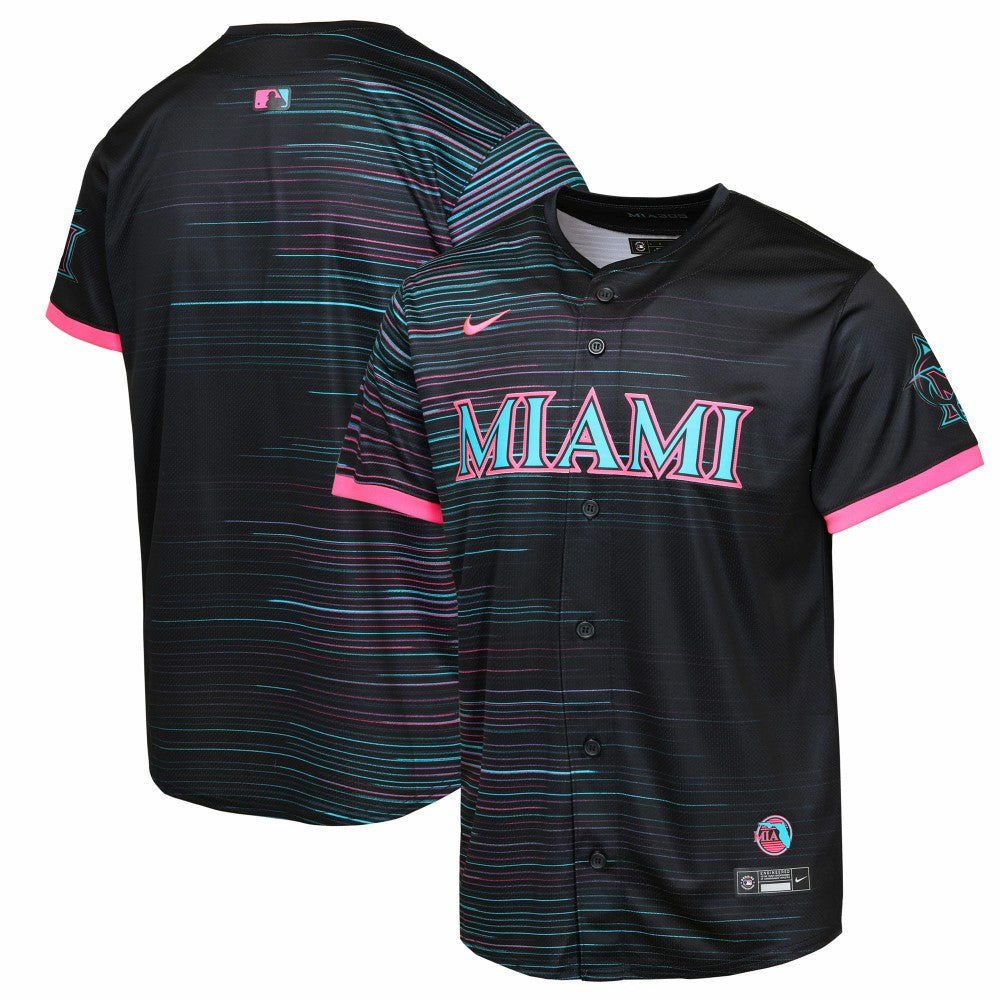 Miami Marlins Youth 2025 City Connect Limited Jersey Black