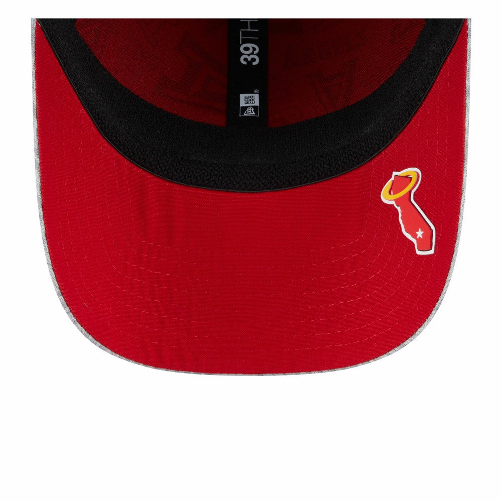 Los Angeles Angels 2025 MLB Clubhouse 39THIRTY Flex Hat Gray | New Era