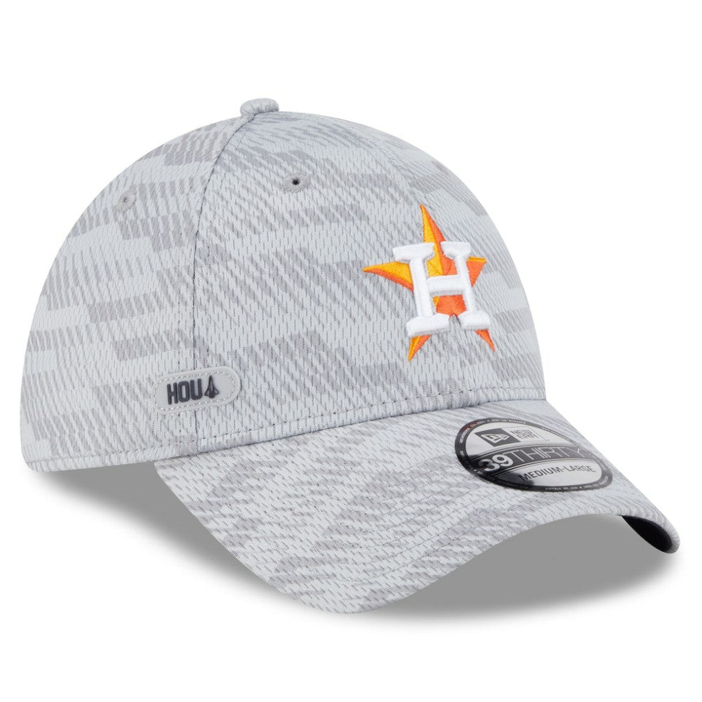 Houston Astros 2025 MLB Clubhouse 39THIRTY Flex Hat Gray | New Era