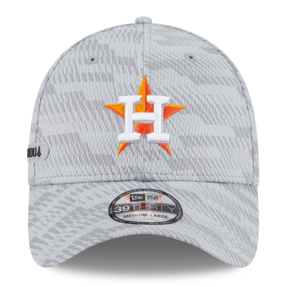 Houston Astros 2025 MLB Clubhouse 39THIRTY Flex Hat Gray | New Era