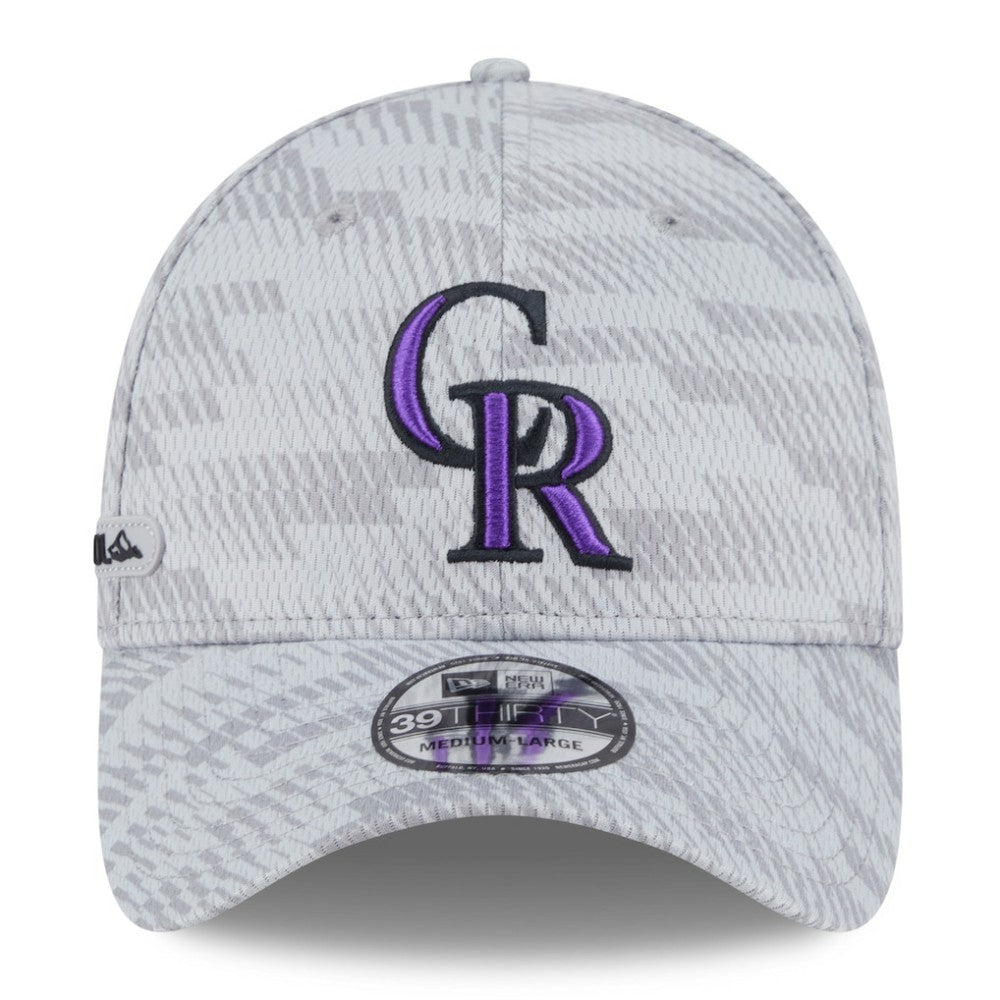 Colorado Rockies 2025 MLB Clubhouse 39THIRTY Flex Hat Gray | New Era