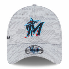Miami Marlins 2025 MLB Clubhouse 39THIRTY Flex Hat Gray | New Era