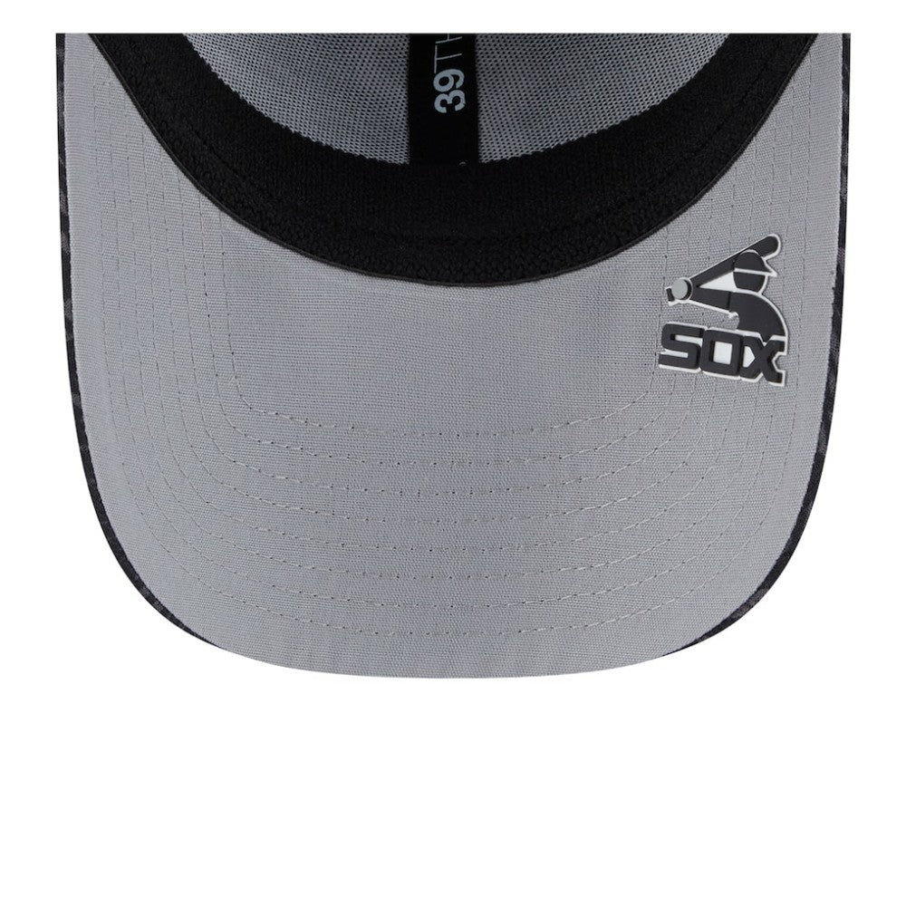 Chicago White Sox 2025 MLB Clubhouse 39THIRTY Flex Hat Black | New Era