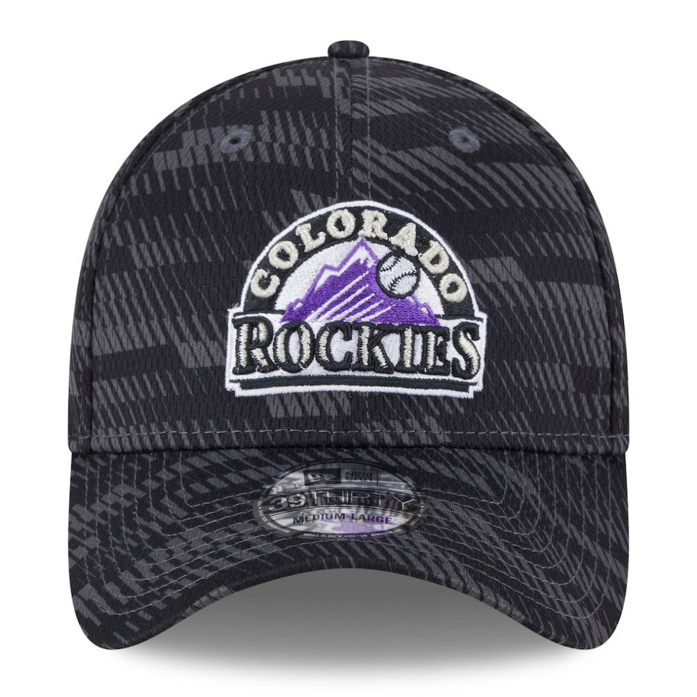 Colorado Rockies 2025 MLB Clubhouse 39THIRTY Flex Hat Black | New Era