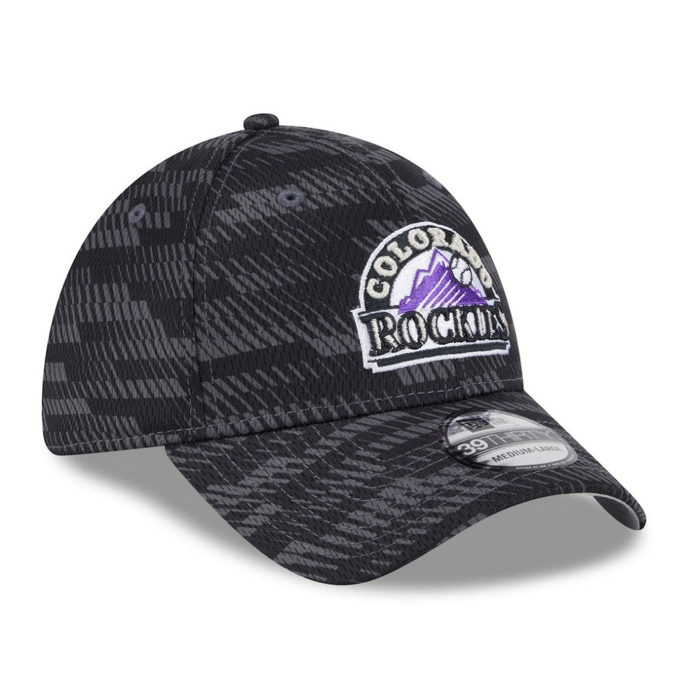 Colorado Rockies 2025 MLB Clubhouse 39THIRTY Flex Hat Black | New Era