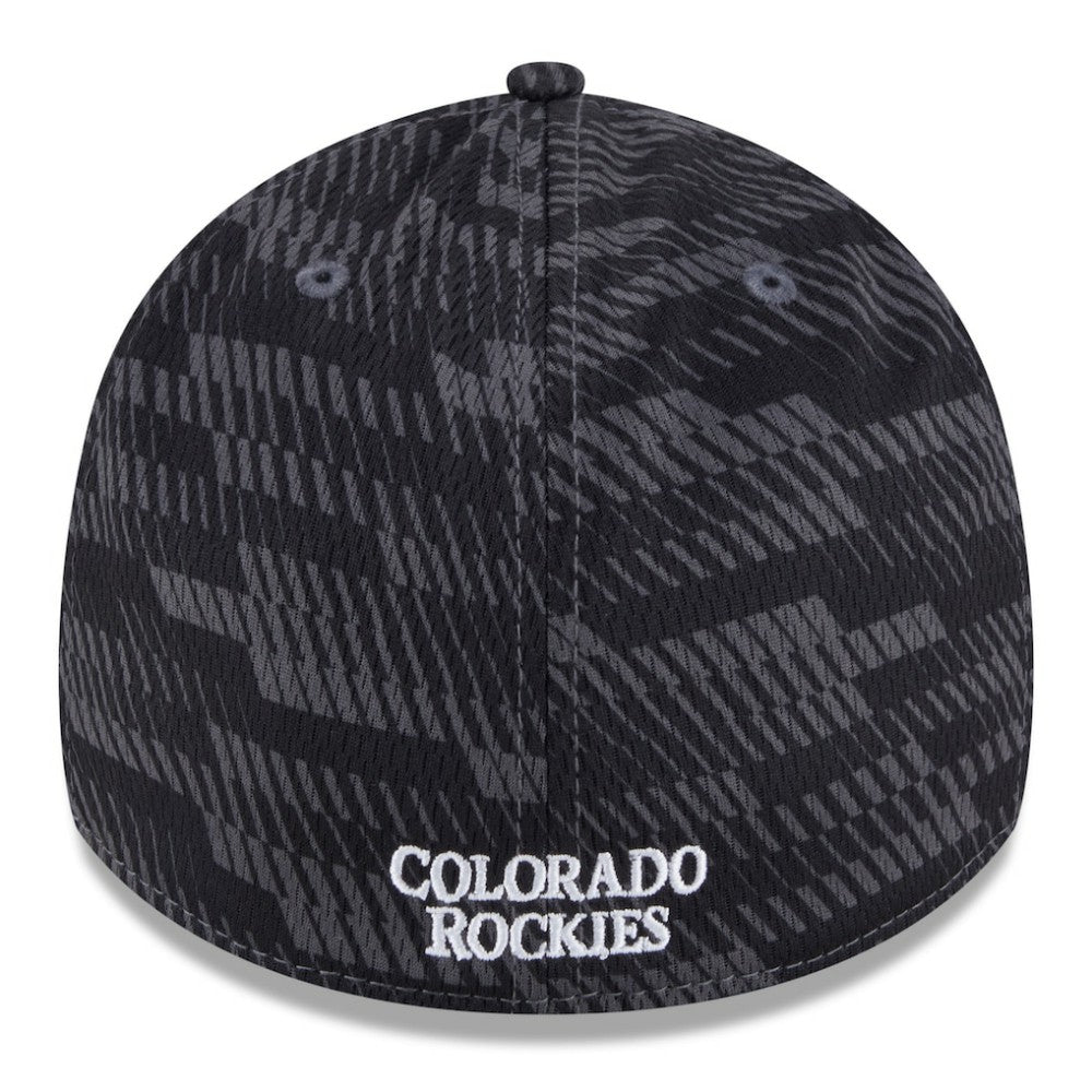 Colorado Rockies 2025 MLB Clubhouse 39THIRTY Flex Hat Black | New Era