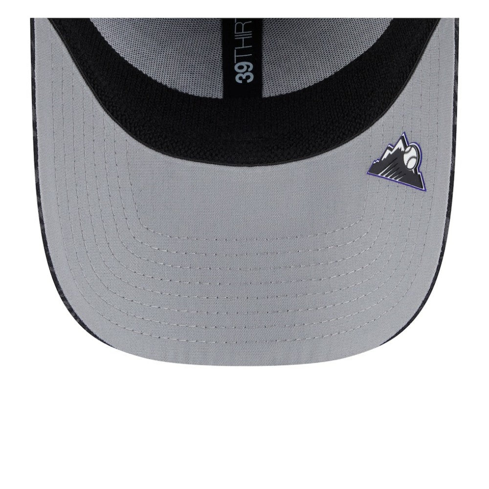 Colorado Rockies 2025 MLB Clubhouse 39THIRTY Flex Hat Black | New Era