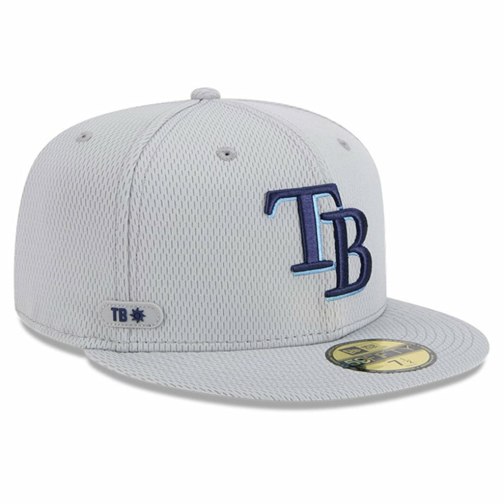 Tampa Bay Rays 2025 MLB Clubhouse 59FIFTY Fitted Hat Gray | New Era