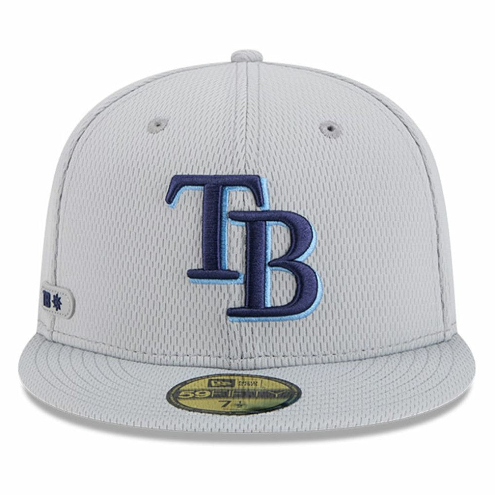 Tampa Bay Rays 2025 MLB Clubhouse 59FIFTY Fitted Hat Gray | New Era