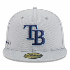 Tampa Bay Rays 2025 MLB Clubhouse 59FIFTY Fitted Hat Gray | New Era