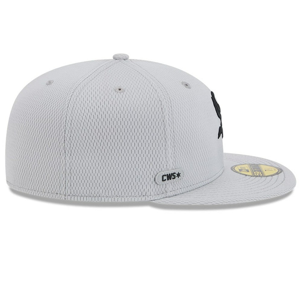 Chicago White Sox 2025 MLB Clubhouse 59FIFTY Fitted Hat Gray | New Era