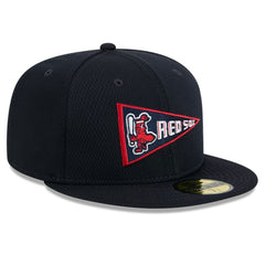 Boston Red Sox 2025 MLB Clubhouse 59FIFTY Fitted Hat Navy | New Era