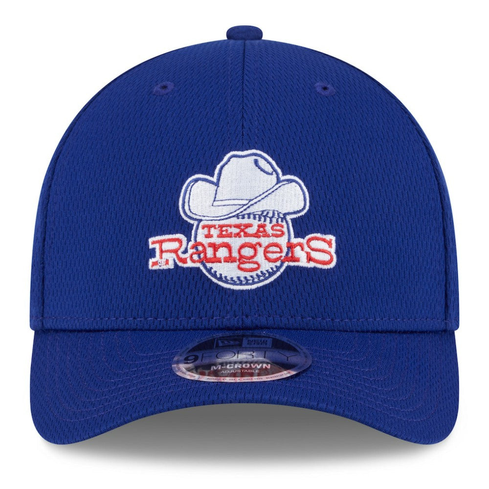 Texas Rangers 2025 MLB Clubhouse 9FORTY M-Crown Adjustable Hat Royal | New Era