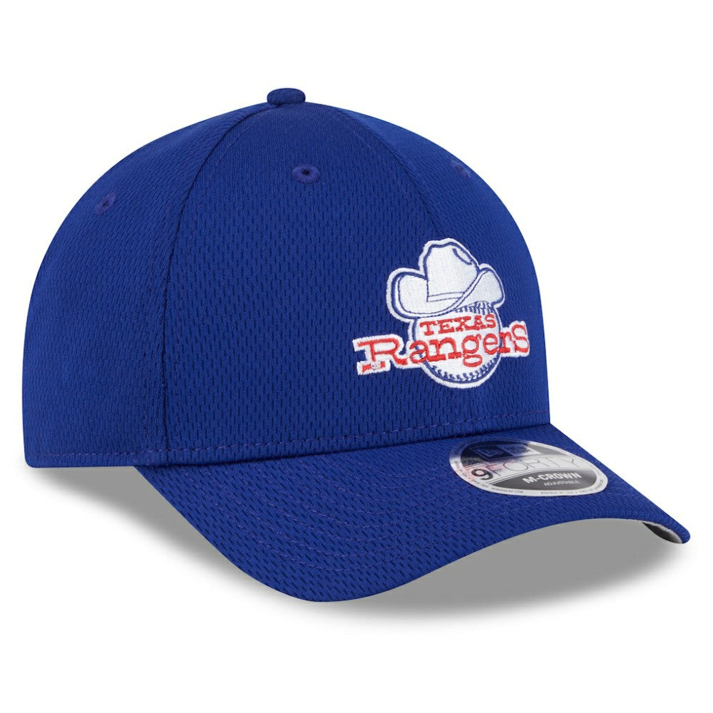 Texas Rangers 2025 MLB Clubhouse 9FORTY M-Crown Adjustable Hat Royal | New Era