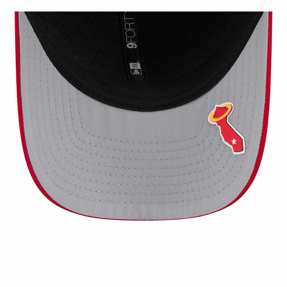 Los Angeles Angels 2025 MLB Clubhouse 9FORTY Adjustable Hat Red | New Era