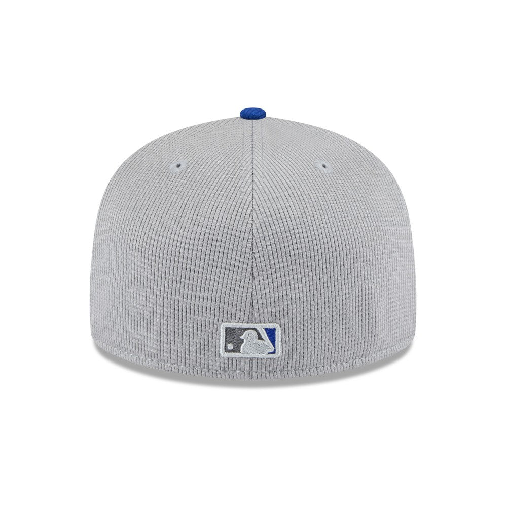 Milwaukee Brewers 2025 Batting Practice 59FIFTY Fitted Hat Gray/Royal | New Era