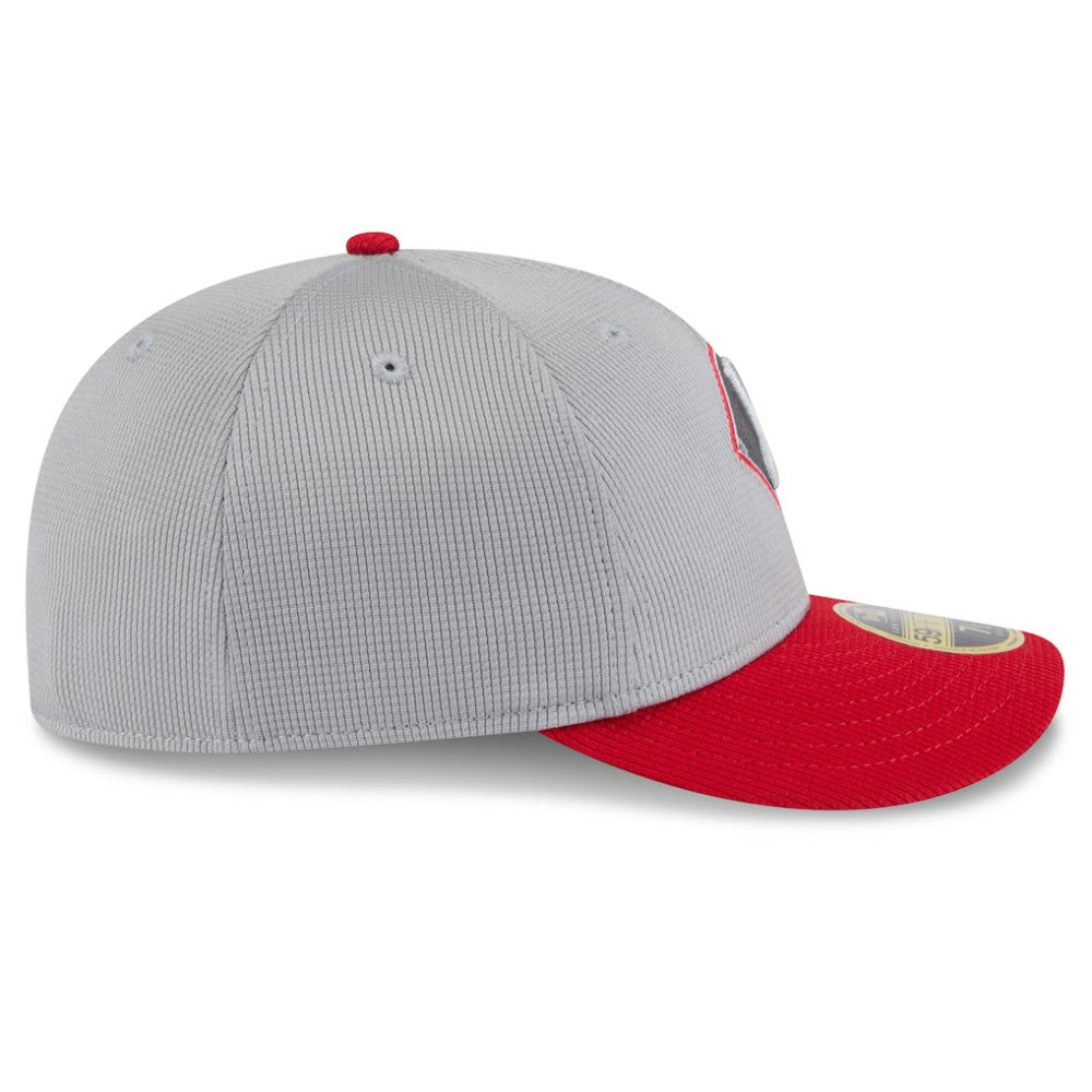 Chicago White Sox 2025 Batting Practice Low Profile 59FIFTY Fitted Hat Gray/Red | New Era