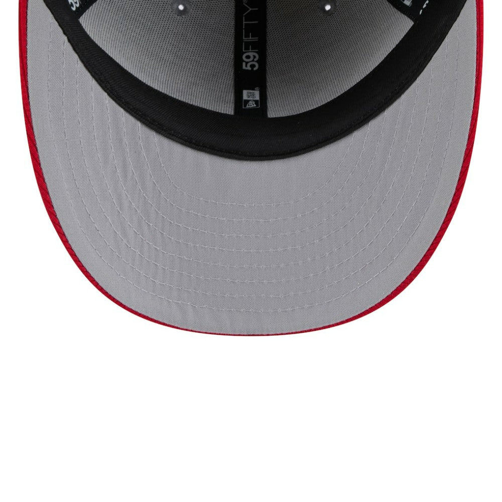 Chicago White Sox 2025 Batting Practice Low Profile 59FIFTY Fitted Hat Gray/Red | New Era