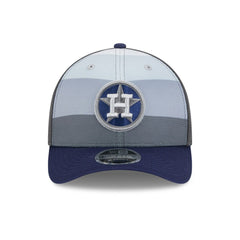 Houston Astros 2025 Batting Practice 9FORTY M-Crown Adjustable Hat Gray/Navy | New Era