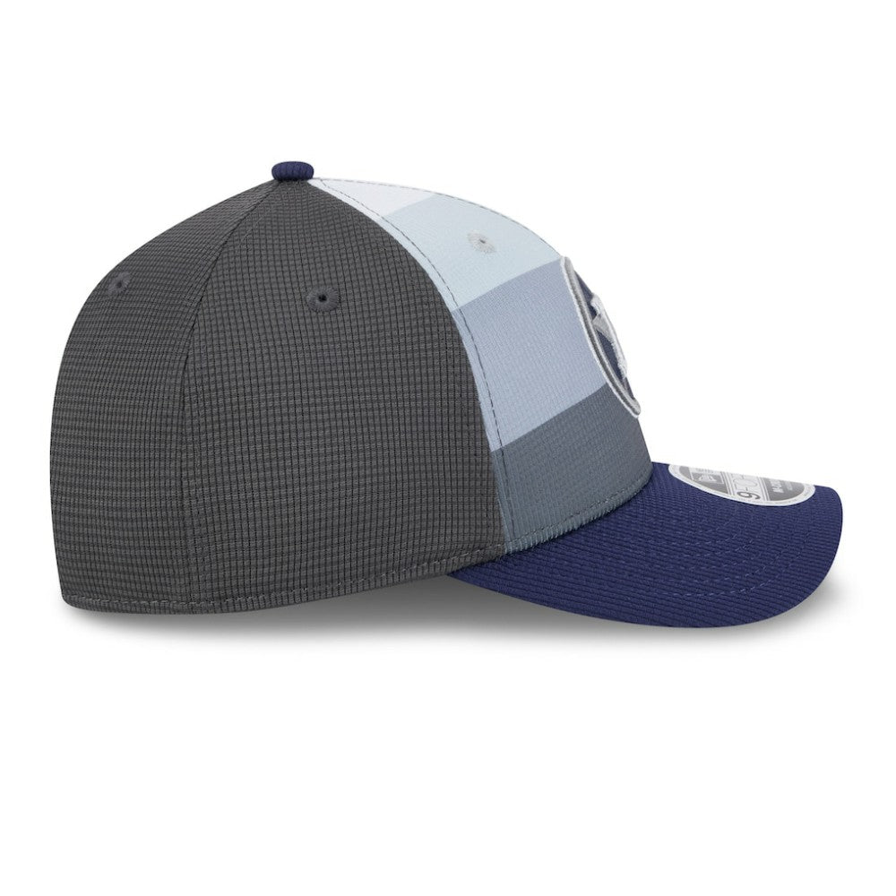 Houston Astros 2025 Batting Practice 9FORTY M-Crown Adjustable Hat Gray/Navy | New Era
