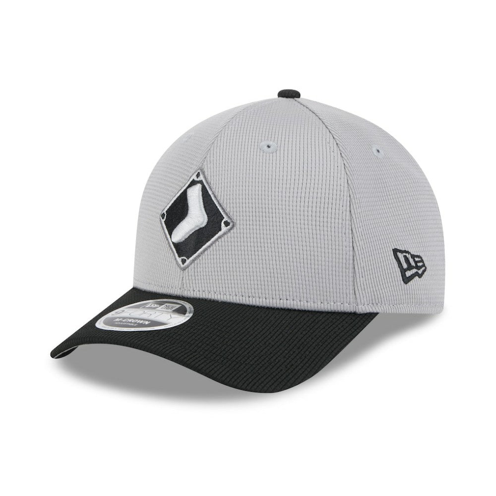 Chicago White Sox 2025 Batting Practice 9FORTY M-Crown Adjustable Hat Gray/Black | New Era