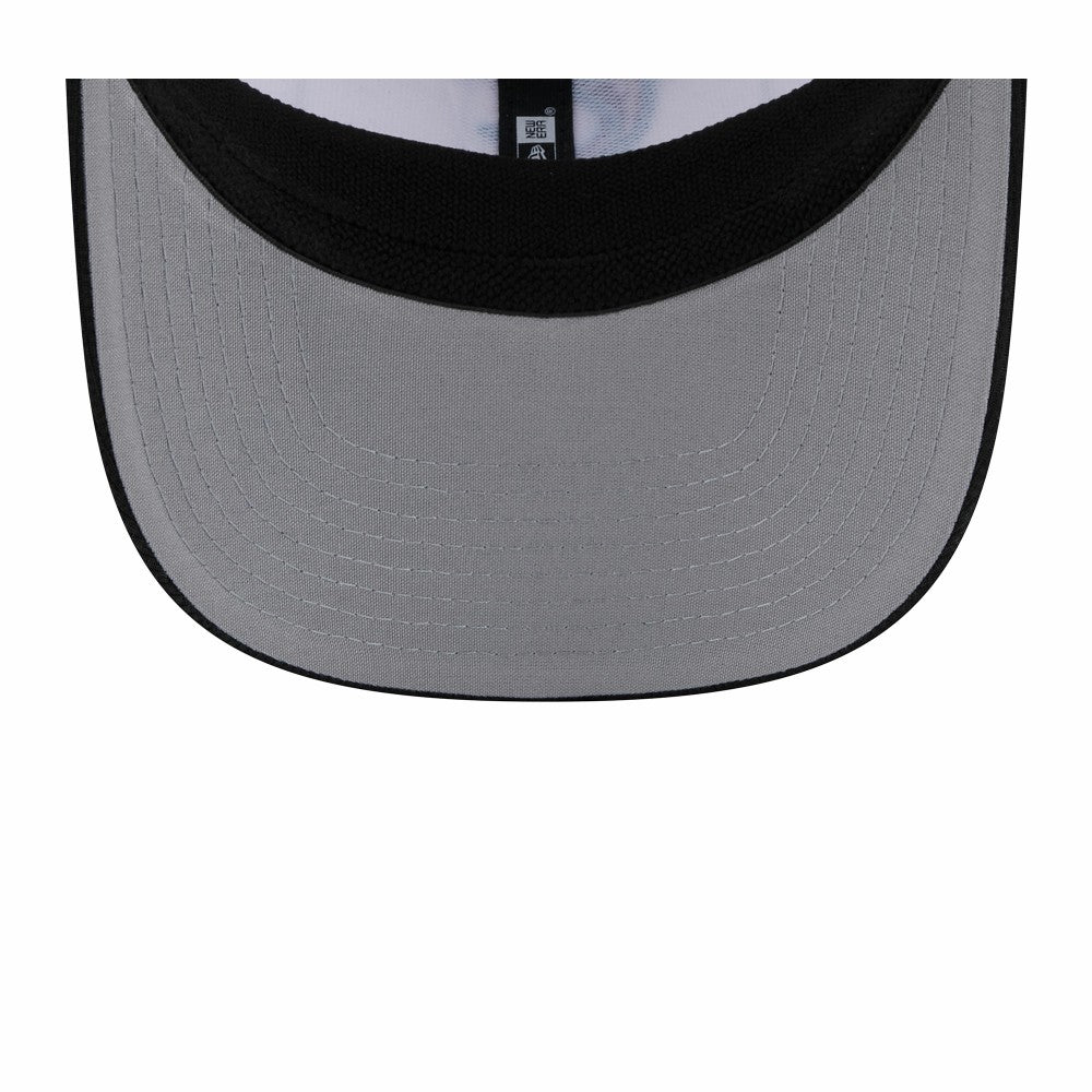 Miami Marlins 2025 Batting Practice 9SEVENTY Stretch-Snap Trucker Hat White/Black | New Era