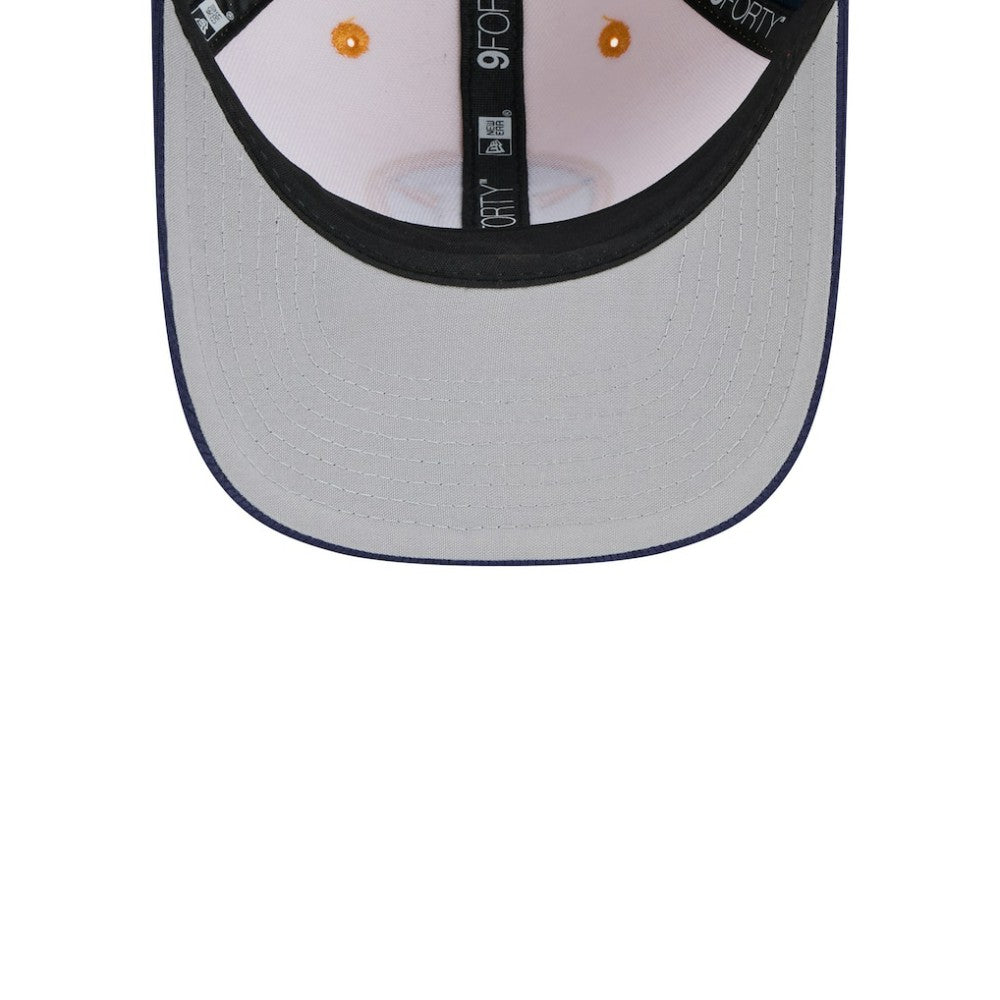Houston Astros 2025 Batting Practice 9FORTY M-Crown Adjustable Hat Navy/Orange | New Era
