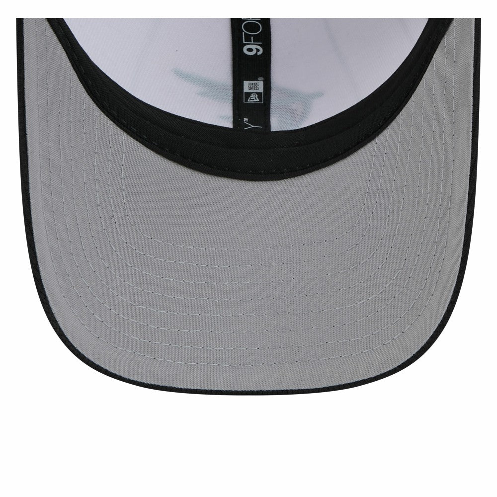 Miami Marlins 2025 Batting Practice 9FORTY M-Crown Adjustable Hat White/Black | New Era