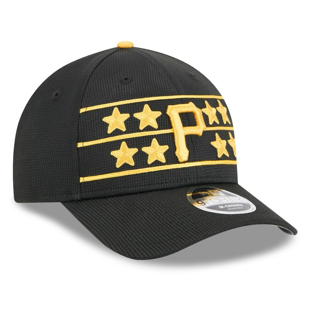 Pittsburgh Pirates 2025 Batting Practice 9FORTY M-Crown Adjustable Hat Black | New Era