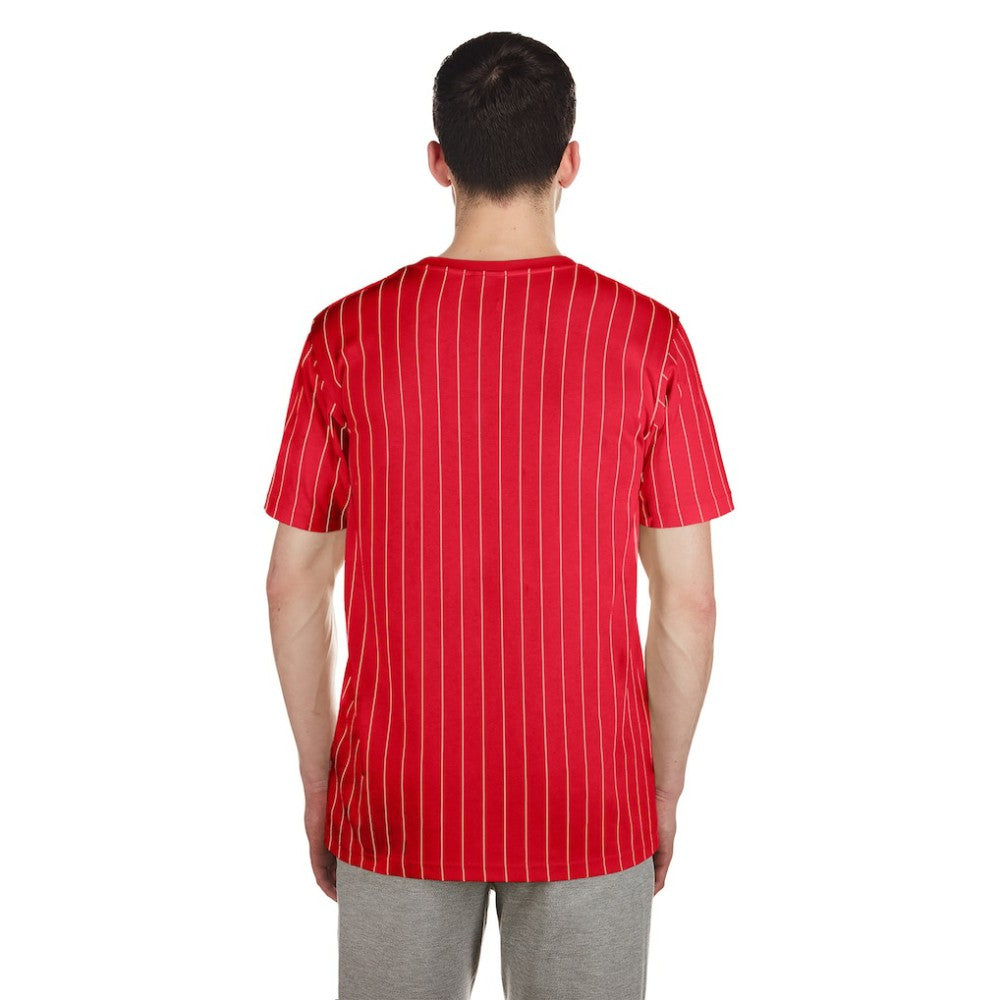 St. Louis Cardinals Throwback Pinstripe T-Shirt Red | New Era