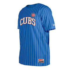 Chicago Cubs Throwback Pinstripe T-Shirt Royal | New Era